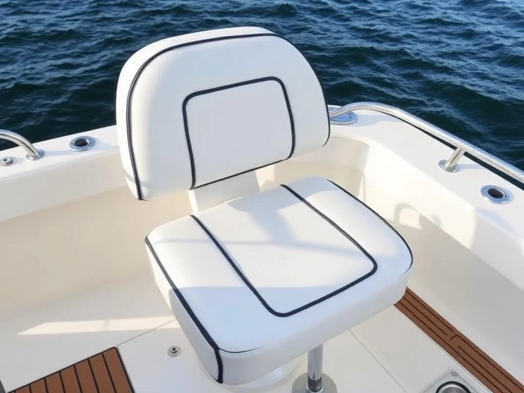 Marine-grade upholstery built to handle sun, water, and seasonal use. Captain chairs, bench seating, and cushions restored with weather-resistant vinyl and proper foam.